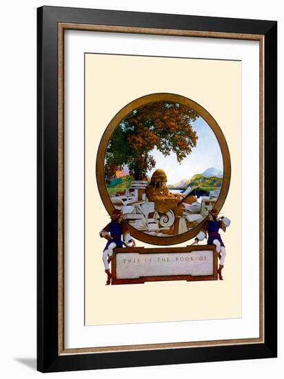 Nameplate-Maxfield Parrish-Framed Art Print