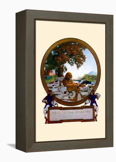 Nameplate-Maxfield Parrish-Framed Stretched Canvas