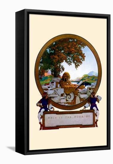 Nameplate-Maxfield Parrish-Framed Stretched Canvas