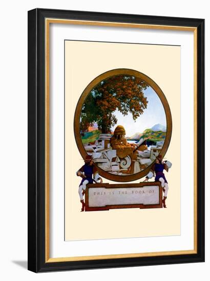 Nameplate-Maxfield Parrish-Framed Art Print