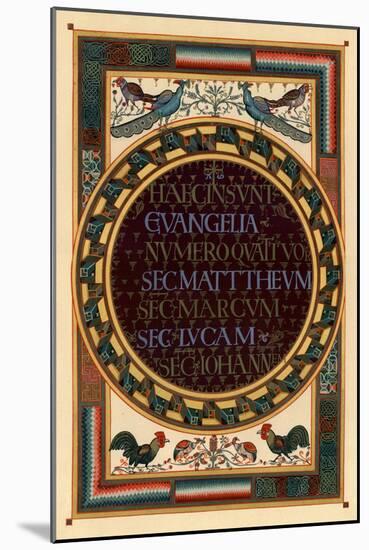 Names of the Four Evangelists, C800 Ad-null-Mounted Giclee Print