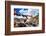 Namgyal Tsemo Gompa, Buddhist Monastery in Leh at Sunset with Dramatic Sky. Ladakh, India.-Curioso Travel Photography-Framed Photographic Print