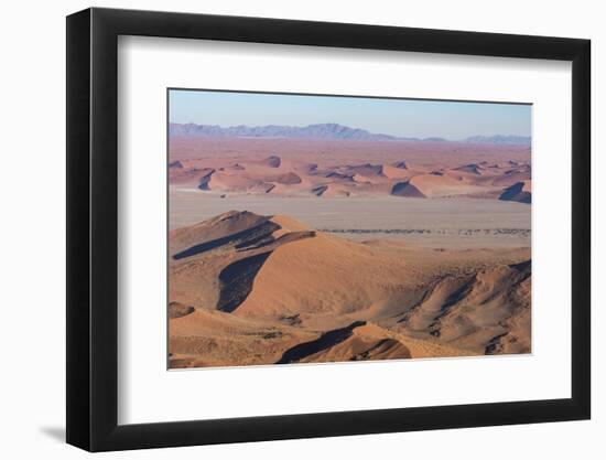 Namibia. Aerial view of the vast red dune fields of Sossusvlei in Namib-Naukluft National Park.-Brenda Tharp-Framed Photographic Print