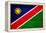 Namibia Flag Design with Wood Patterning - Flags of the World Series-Philippe Hugonnard-Framed Stretched Canvas