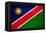 Namibia Flag Design with Wood Patterning - Flags of the World Series-Philippe Hugonnard-Framed Stretched Canvas