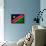 Namibia Flag Design with Wood Patterning - Flags of the World Series-Philippe Hugonnard-Framed Stretched Canvas displayed on a wall