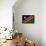 Namibia Flag Design with Wood Patterning - Flags of the World Series-Philippe Hugonnard-Framed Stretched Canvas displayed on a wall