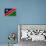 Namibia Flag Design with Wood Patterning - Flags of the World Series-Philippe Hugonnard-Framed Stretched Canvas displayed on a wall