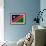 Namibia Flag Design with Wood Patterning - Flags of the World Series-Philippe Hugonnard-Framed Premium Giclee Print displayed on a wall