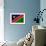 Namibia Flag Design with Wood Patterning - Flags of the World Series-Philippe Hugonnard-Framed Premium Giclee Print displayed on a wall