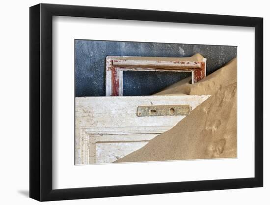 Namibia, Kolmanskop. Detail of Door and Window Frame-Wendy Kaveney-Framed Photographic Print