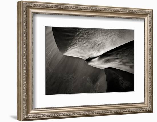 Namibia, Namib Desert. Aerial View of Sand Dunes-Bill Young-Framed Photographic Print