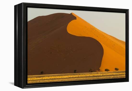 Namibia, Namib-Naukluft National Park, Sossusvlei. Dunes in evening light.-Ellen Goff-Framed Premier Image Canvas