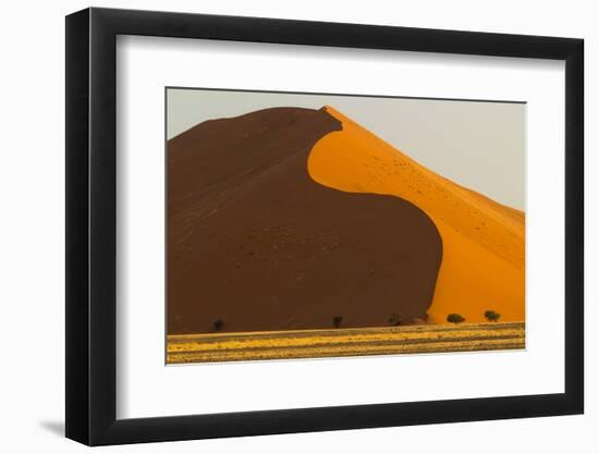 Namibia, Namib-Naukluft National Park, Sossusvlei. Dunes in evening light.-Ellen Goff-Framed Photographic Print