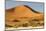 Namibia, Namib-Naukluft National Park, Sossusvlei. Large red dune rising from a while pan.-Ellen Goff-Mounted Photographic Print