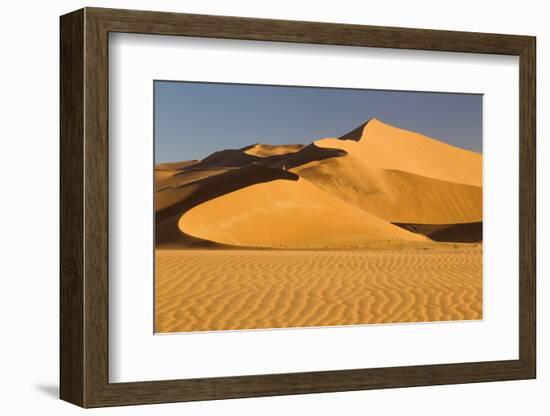 Namibia, Namib-Naukluft National Park, Sossusvlei. Scenic red dunes.-Ellen Goff-Framed Photographic Print