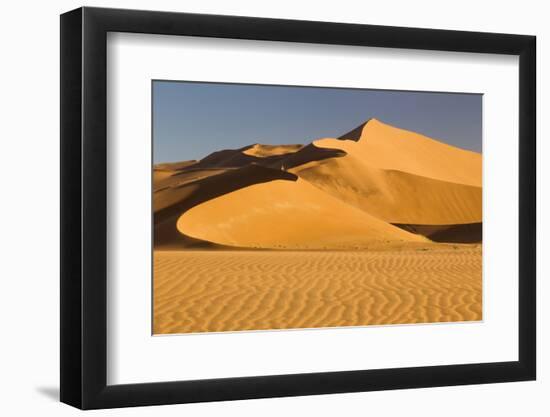 Namibia, Namib-Naukluft National Park, Sossusvlei. Scenic red dunes.-Ellen Goff-Framed Photographic Print