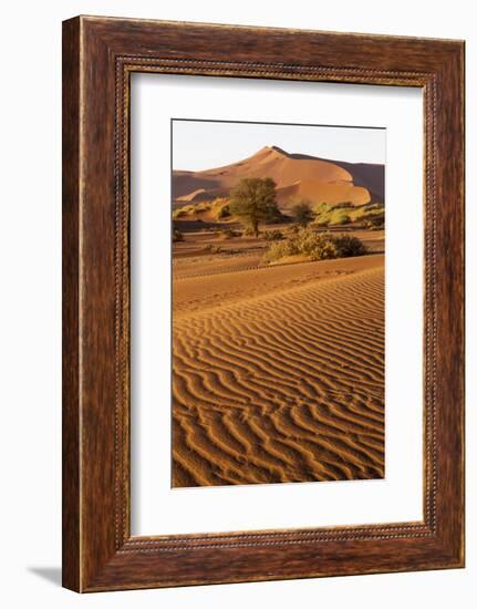 Namibia, Namib-Naukluft National Park, Sossusvlei. Scenic red dunes.-Ellen Goff-Framed Photographic Print
