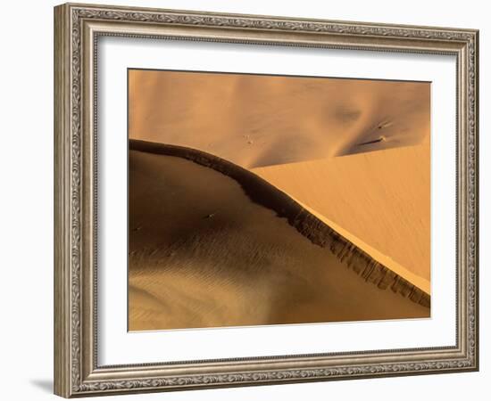 Namibia, Namib-Naukluft Park. Abstract of Side-Lit Sand Dunes-Wendy Kaveney-Framed Photographic Print