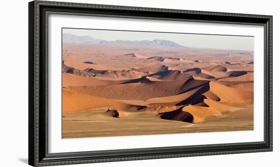 Namibia, Namib-Naukluft Park. Aerial of desert landscape.-Jaynes Gallery-Framed Photographic Print