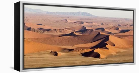 Namibia, Namib-Naukluft Park. Aerial of desert landscape.-Jaynes Gallery-Framed Premier Image Canvas