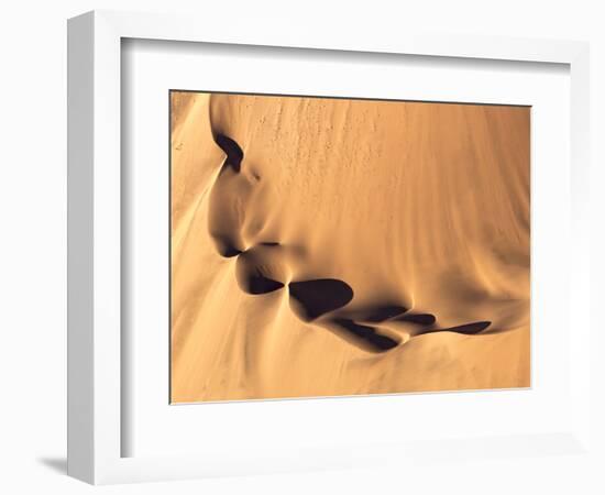 Namibia, Namib-Naukluft Park. Aerial of desert landscape.-Jaynes Gallery-Framed Photographic Print