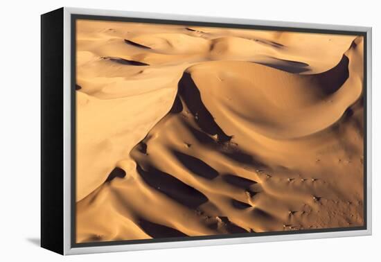 Namibia, Namib-Naukluft Park. Aerial of desert landscape.-Jaynes Gallery-Framed Premier Image Canvas