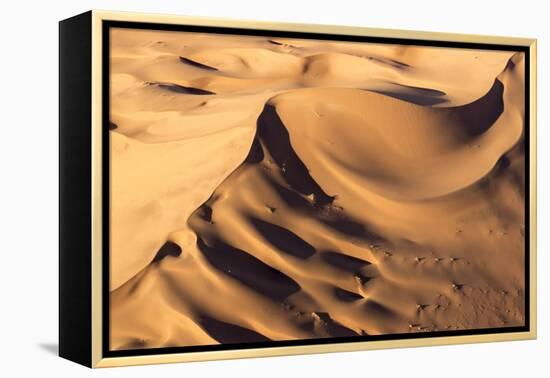 Namibia, Namib-Naukluft Park. Aerial of desert landscape.-Jaynes Gallery-Framed Premier Image Canvas