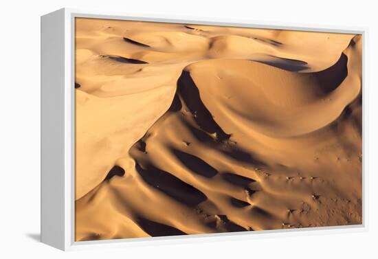 Namibia, Namib-Naukluft Park. Aerial of desert landscape.-Jaynes Gallery-Framed Premier Image Canvas