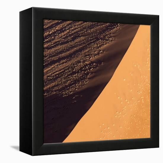 Namibia, Namib-Naukluft Park. Aerial of sand dune.-Jaynes Gallery-Framed Premier Image Canvas