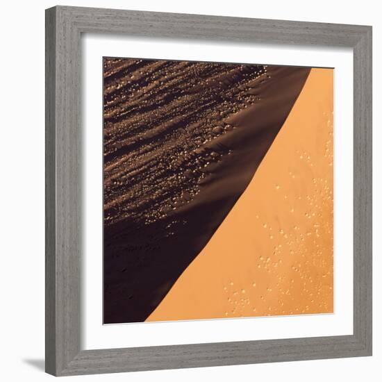 Namibia, Namib-Naukluft Park. Aerial of sand dune.-Jaynes Gallery-Framed Photographic Print