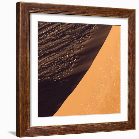 Namibia, Namib-Naukluft Park. Aerial of sand dune.-Jaynes Gallery-Framed Photographic Print