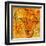 Namibia on Actual Map of Africa-michal812-Framed Art Print