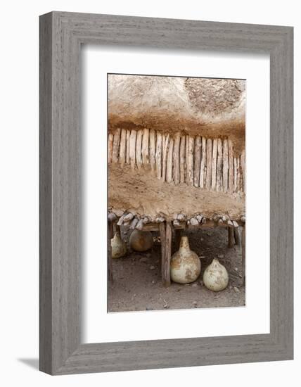 Namibia, Opuwo. Gourds under Food Storage Hut-Wendy Kaveney-Framed Photographic Print