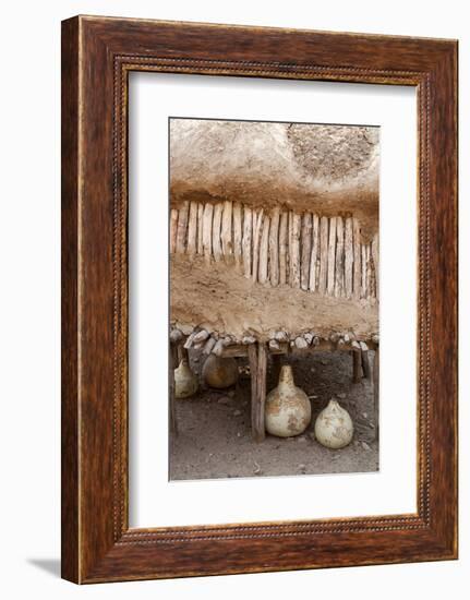 Namibia, Opuwo. Gourds under Food Storage Hut-Wendy Kaveney-Framed Photographic Print