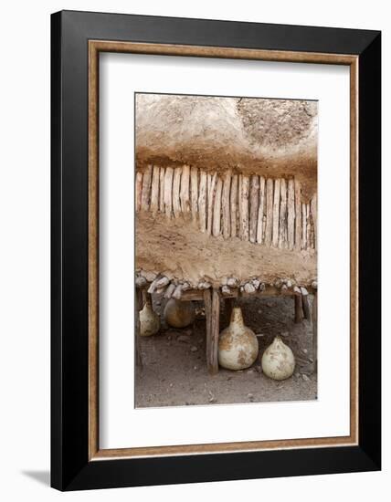 Namibia, Opuwo. Gourds under Food Storage Hut-Wendy Kaveney-Framed Photographic Print