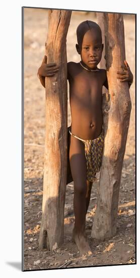 Namibia, Opuwo. Young Himba child in late afternoon light.-Wendy Kaveney-Mounted Photographic Print