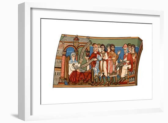 Naming of St John the Baptist, 12th Century-null-Framed Giclee Print