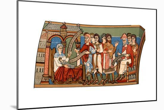 Naming of St John the Baptist, 12th Century-null-Mounted Giclee Print