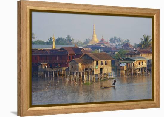 Nampan Village, Inle Lake, Shan State, Myanmar (Burma), Asia-Tuul-Framed Premier Image Canvas