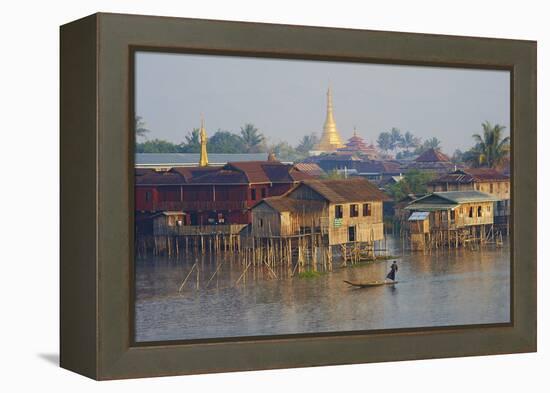 Nampan Village, Inle Lake, Shan State, Myanmar (Burma), Asia-Tuul-Framed Premier Image Canvas