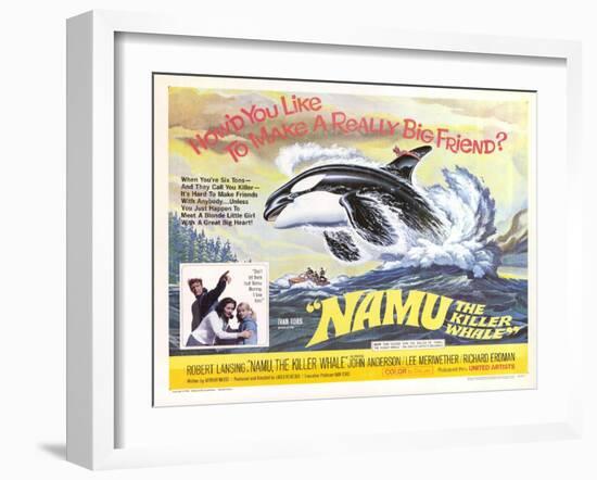 Namu, The Killer Whale, 1966-null-Framed Art Print