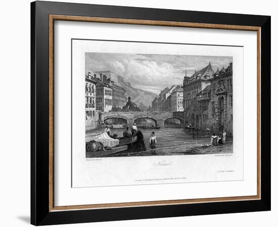 Namur, Belgium, 1830-William Finden-Framed Giclee Print