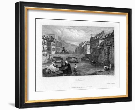 Namur, Belgium, 1830-William Finden-Framed Giclee Print