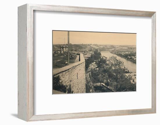 'Namur. Tourelle des Guetteurs et Confluent de Sambre et Meuse', c1900-Unknown-Framed Photographic Print