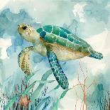 Coral Bay Sea Turtle II-null-Art Print