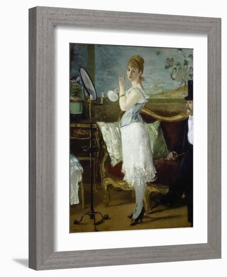 Nana, 1877-Edouard Manet-Framed Giclee Print