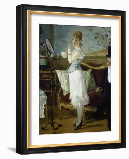 Nana, 1877-Edouard Manet-Framed Giclee Print