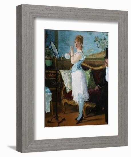 Nana, 1877-Edouard Manet-Framed Giclee Print