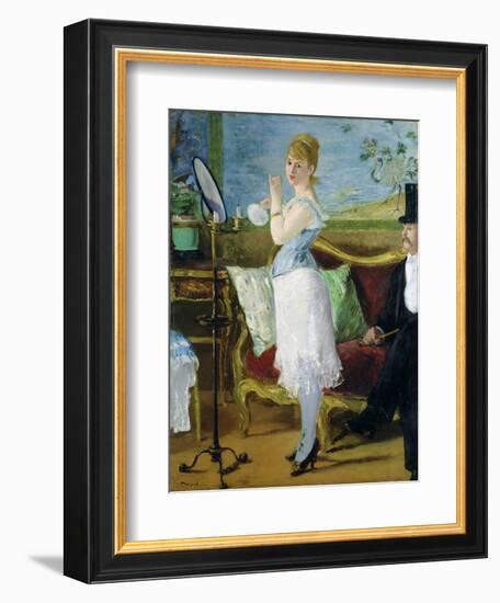 Nana, 1877-Edouard Manet-Framed Giclee Print